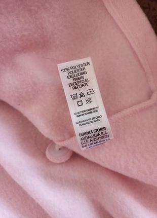 Плюшевая теплая кофта для дома сна  пижамная пижама розовая9 фото