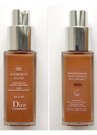 Dior diorskin nude tent eclat effect peau nue 20 ml - тональный крем