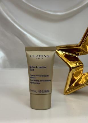 Ночной омолаживающий крем clarins nutri-lumière nuit nourishing rejuvenating night cream1 фото