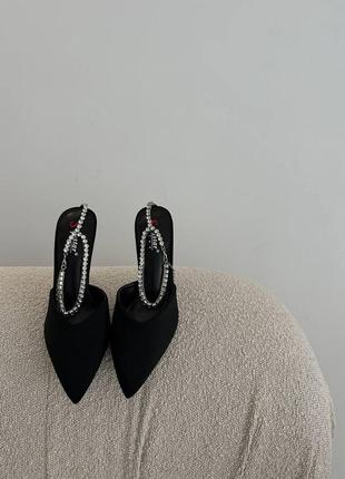 Женские туфли черные, беж, люрекс10 фото