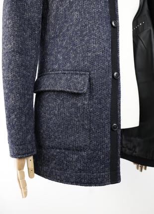 Sisley мужское шерстяное пальто 46 (s)5 фото