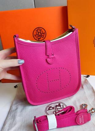 Сумка крос боді у стилі hermes evelyne