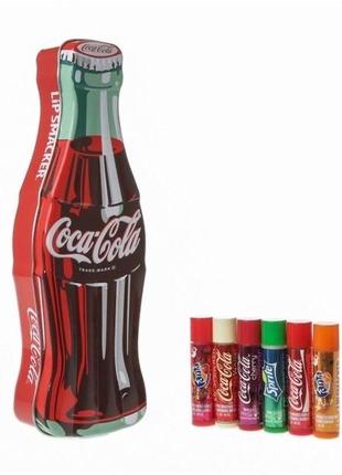 Подарунковий набір бальзамів для губ coca-cola lip smacker6 фото