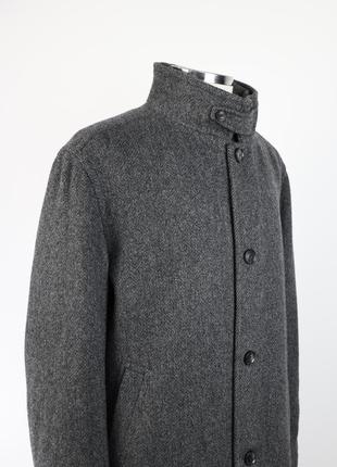 Hugo boss мужское шерстяное пальто зимнее 56 (xxl)2 фото