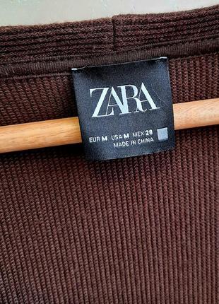 Zara платье - туника в рубчик10 фото