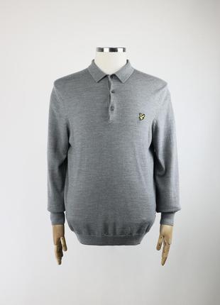 Lyle & scott мужское шерстяное поло, свитер, кофта, джемпер xl1 фото