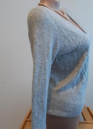 Мягкая кружевная кофточка пуловер, размер l3 фото