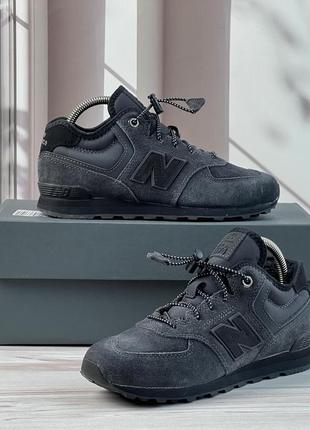 New balance 574 оригинальные кожаные модные кроссовки1 фото