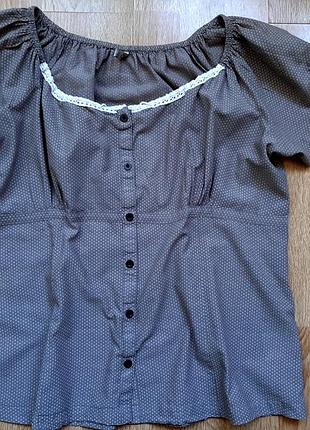Блузка в горох mbj, р. 40