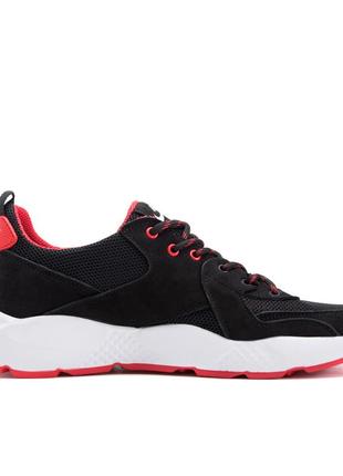 Чоловічі кросівки літні сітка nike black red на літо10 фото