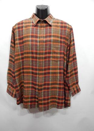 Мужская теплая рубашка с длинным рукавом walbusch р.50-52 102rtx (только в указанном размере, 1 шт)