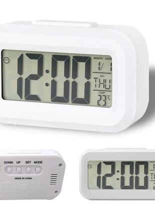 Настільний цифровий годинник-будильник-термометр , настільний багатофункціональний електронний годинник9 фото
