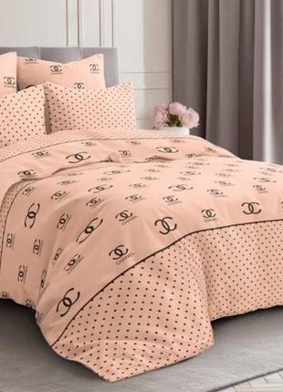 Комплект качественного фланелевого постельного белья 100% хлопок, теплая байковая постельная белья высокой плотности 135г/м2, молдовая
