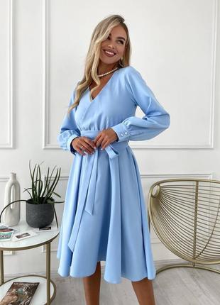 Сукня жіноча блакитна коротка