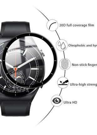 Защитная пленка с рамкой для смарт часов xiaomi watch s1 (1 шт.)5 фото