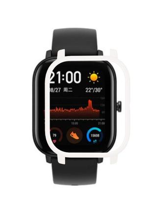 Защитный бампер для смарт часов amazfit gts белый1 фото