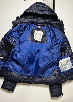 Пуховик жіночий темно синій