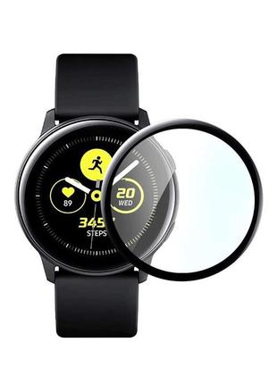 Защитное стекло 3d с рамкой для смарт часов samsung watch gear s4 44 мм (1 шт.)1 фото