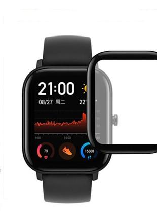 Защитная пленка для смарт часов amazfit gts/gts2 с рамкой (1 шт.)2 фото