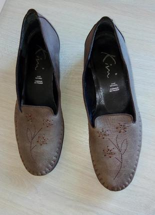 Туфли -мокасины французского бренда kim, 38 р. ( 25,5 см)6 фото
