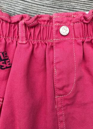 Джинсовая юбка юбка из микки минные маус зара zara minnie mouse 2-3/986 фото