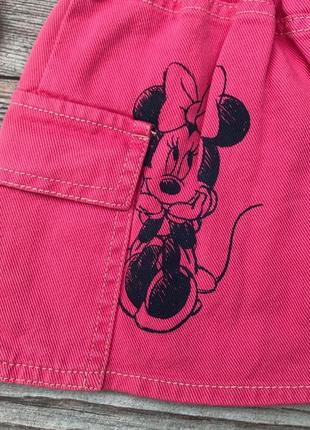 Джинсовая юбка юбка из микки минные маус зара zara minnie mouse 2-3/985 фото