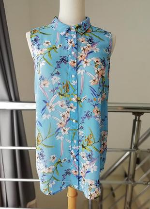 Блуза в квіти3 фото