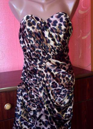 Красивое леопардовое платье lipsy2 фото
