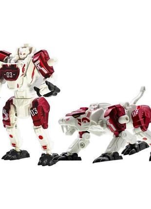 Детский игровой трансформер junfa e2001-8 робот+животное (красная собака)