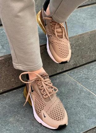 Кроссовки nike air max 270 brown кросівки8 фото