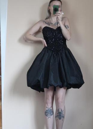 Роскошное платье баллон с камнями винтаж сукня3 фото