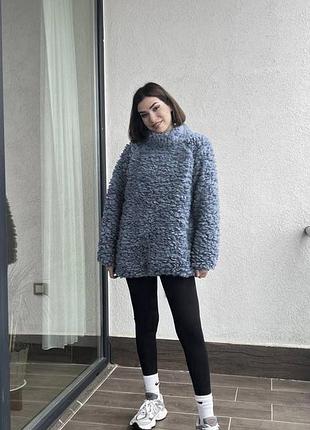 Кофта тедди теплая женская худи тренд хит2 фото
