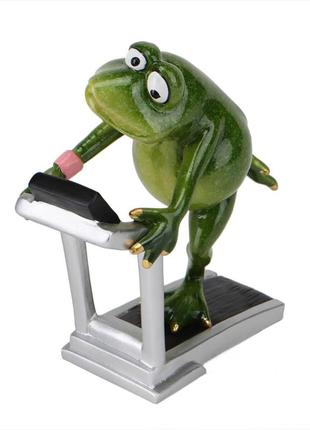 Статуетка "жаба на тренажері"