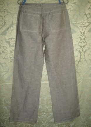 Летние прямые штаны шелк+лен брюки женские трубы2 фото