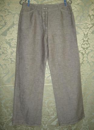 Летние прямые штаны шелк+лен брюки женские трубы3 фото