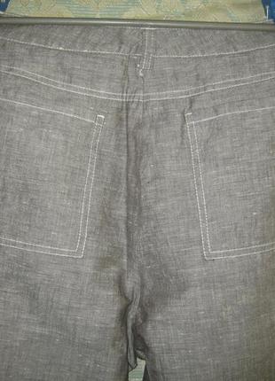 Летние прямые штаны шелк+лен брюки женские трубы5 фото