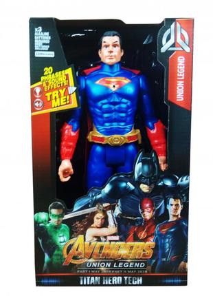 Фигурка супергероя мстители dy-h5826-33 с подвижными руками и ногами superman
