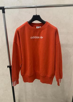 Свитшот женский adidas du7192 красный свитер джемпер6 фото