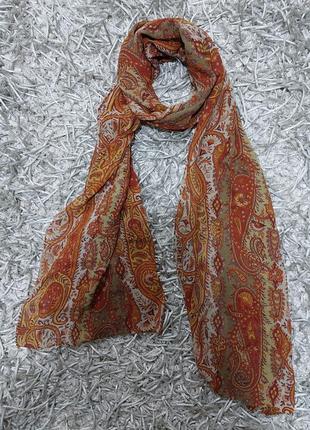 Шикарний женський шелковий шарф платок.