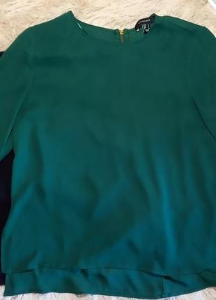 Витончена блузка класичного стилю смарагдового кольору atmosphere р.8 \ 44 \ s3 фото