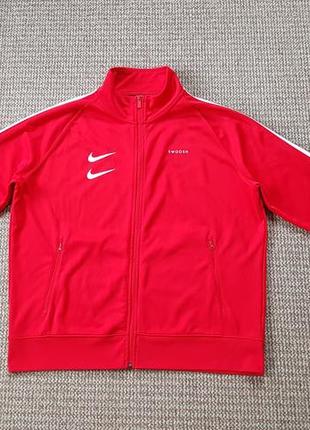 Nike double swoosh track jacket олимпийка кофта на змейке оригинал (xl)