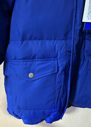Зимняя куртка пуховик с капюшоном (на замке, снимается)4 фото