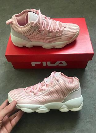 Кроссовки женские  fila spaghetti pink1 фото