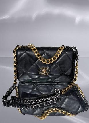 Сумка chanel 19 handbag black3 фото