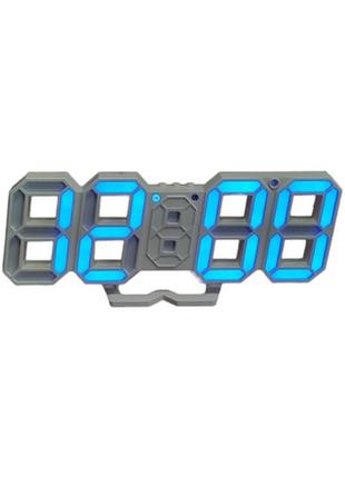Годинники електронні настільні настінні цифрові vst 680 (сині)1 фото