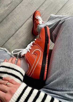 Nike sb dunk low concepts x orange lobster