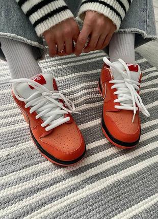 Nike sb dunk low concepts x orange lobster3 фото