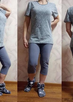 Жіночий комплект для дома футболка з бриджами піжама з 44 по 622 фото