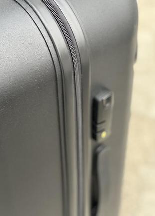 Качественный чемодан из полипропилен,модель 376,прорезиненный,надежная,колеса 360,кодовый замок,туреченя9 фото