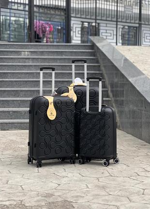 Качественный чемодан из полипропилен,модель 376,прорезиненный,надежная,колеса 360,кодовый замок,туреченя3 фото
